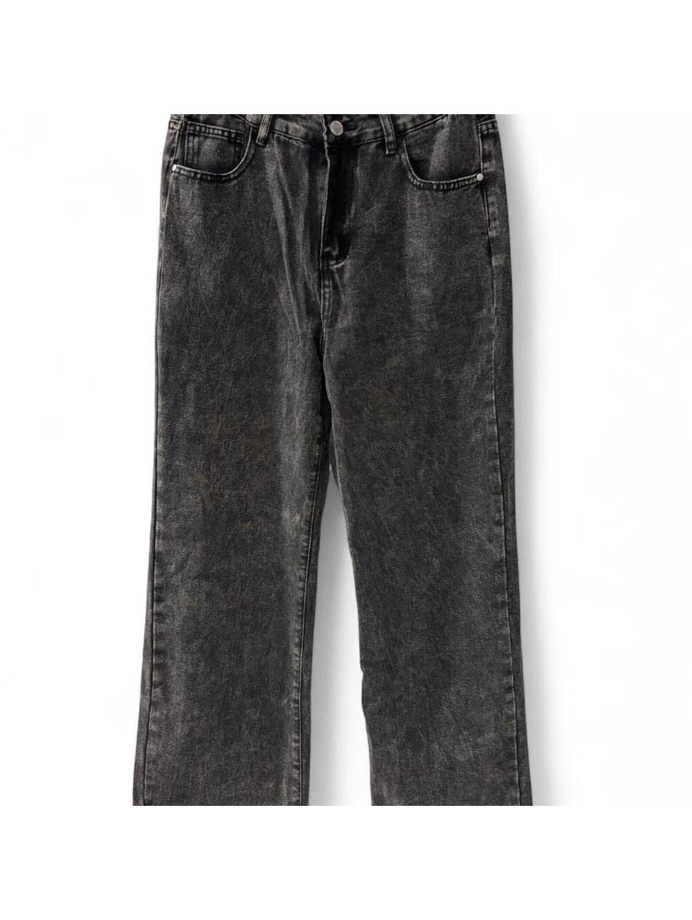 Nova Blue Y2K Black Acid Wash Jeans
